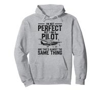 Airplane Pilot Vintage I'm Not Perfect But I Am A Pilot And Pullover Hoodie