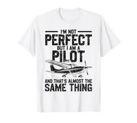 Airplane Pilot Vintage I'm Not Perfect But I Am A Pilot and T-Shirt