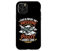 Airplane Pilot Vintage Retro This Is What An Awesome Pilot Case for iPhone 11 Pro