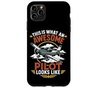 Airplane Pilot Vintage Retro This Is What An Awesome Pilot Case for iPhone 11 Pro Max