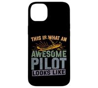 Airplane Pilot Vintage Retro This Is What An Awesome Pilot Case for iPhone 14 Plus