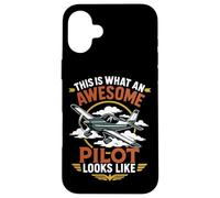 Airplane Pilot Vintage Retro This Is What An Awesome Pilot Case for iPhone 16 Plus