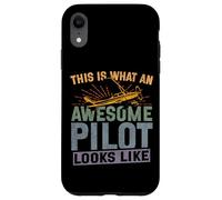Airplane Pilot Vintage Retro This Is What An Awesome Pilot Case for iPhone XR