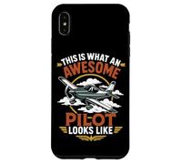 Airplane Pilot Vintage Retro This Is What An Awesome Pilot Case for iPhone XS Max