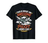 Airplane Pilot Vintage Retro This is What an Awesome Pilot T-Shirt