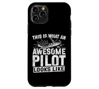 Airplane Pilot Vintage This Is What An Awesome Pilot Looks Case for iPhone 11 Pro