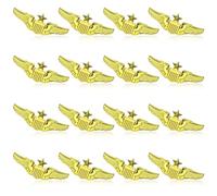 Airplane Pin,Pilot Wings Pin,Gold Air Force Senior Pilot Wing Badge,Pilot Costume Lapel Pins,Metal Aviator Pins for Hat Shirt Uniform Costume,Gift for Flight Schools & Graduation, 1, Metal, no