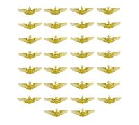 Airplane Pin,Pilot Wings Pin,Gold Air Force Senior Pilot Wing Badge,Pilot Costume Lapel Pins,Metal Aviator Pins for Hat Shirt Uniform Costume,Gift for Flight Schools & Graduation, 1, Metal, no