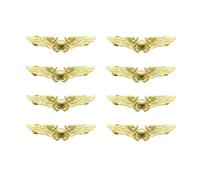 Airplane Pin,Pilot Wings Pin,Gold Air Force Senior Pilot Wing Badge,Pilot Costume Lapel Pins,Metal Aviator Pins for Hat Shirt Uniform Costume,Gift for Flight Schools & Graduation, 1, Metal, no