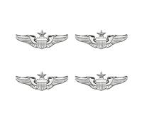 Airplane Pin,Pilot Wings Pin,Silver Air Force Senior Pilot Wing Badge,Pilot Costume Lapel Pins,Metal Aviator Pins for Hat Shirt Uniform Costume,Gift for Flight Schools & Graduation, Standard size