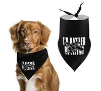 Airplane Plane I'd Rather Be Flying Dog Bandana Pet Scarf for Small Medium Large Dogs Triangle Bibs Photo Prop Gift