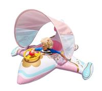 Airplane Pool Float - Baby Pool Float | Sunshade Pool Raft | Steering Wheel Pool Raft | Ergonomic And Comfortable Swimming Lounger Ring Perfect For Family Relaxation And Fun In The Water