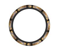 Airplane Puzzle Printed Steering Wheel Cover Elastic Stretch Car Wheel Wrap Breathable Non-Slip Steering Wheel Protector for Car Truck SUV