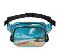 Airplane Sea Beach Waist Bag Multifunction Pack for Travel Sport Running Fanny Pack Bumbag Pouch Purse Belt Bag for Women Men Kids Girls Boys