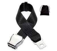 Airplane Seat Belt Extender, Adjustable 8-33 Inch Plane Seatbelt Extension, Universal Adjustable Aircraft Safety Belt, Airport Essentials Seat Belt Extension with Storage Bag Fits Pregnant Obese