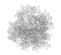 Airplane Shape Paper Clips, Metal, Small, 100 Pieces - Durable Rust -, Smooth Edges, Perfect for Office and School Use (Silver)