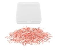 Airplane Shaped Paper Clips, Metal Lightweight Multipurpose Bookmarks and Planner Clips, 100 Pcs Cute Desk Organisers for School Office Home Use (Rose Gold)