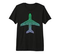 Airplane Silhouette Aviation Enthusiast Gear | Boys Pilot Premium T-Shirt