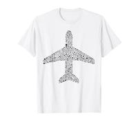 Airplane Silhouette Icon Aviation Enthusiast Gear | Pilot T-Shirt