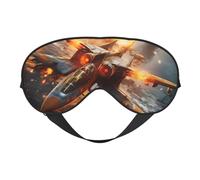 Airplane Sleep Mask for Women & Men - Double-Sided Eye Mask with Adjustable Strap, Soft Silky Feel, Light-Blocking & Breathable for Travel, Nap, Shift Work, Yoga