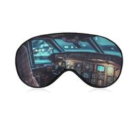 Airplane Sleep Mask Soft Comfortable Eye Mask with Adjustable Strap Eye Cover Eye Shade for Men Women Work Travel