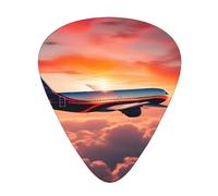 Airplane Sunsets Sky Guitar Paddle 12 Pack Guitar Picker Suitable For Bass Guitar Electric Guitar Soundtrack Guitar Yukrili
