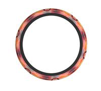 Airplane Sunsets Sky Print Steering Wheel Cover Elastic Protector