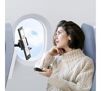 Airplane Tablet Holder Mount for Kindle Reading in Airplane with Page Turner Remote, Travel Essential Handsfree Tablet Stand for Flying, Wireless Page Turner and Holder Arm Fits 5.9″-9.8″ Devices
