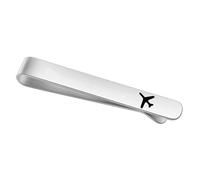 Airplane Tie Clip Airplane Jewelry Pilot Gift Fly Safe Tie Clip Aviation Gifts Pilot Tie Bar Gifts Traveling Long Distance Relationship Gift for Men