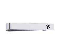 Airplane Tie Clip Aviation Gifts for Pilots Men Women Airplane Gifts for Son Daughter Chrismtas Birthday Gifts for Plane Lovers Best Friend Pilot Birthday Gift for Bestie Airplane Tie Pin Bar