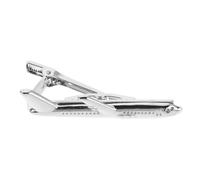 Airplane Tie Clip for Men, Classic Silver Copper Brass | Aviation Style Accessory, Polished Look for Office Attire and Formal Occasions, Secure Hold