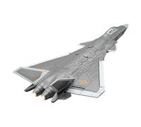Airplane Toy, Airplane Model - 1:84 Scale Model with Light and Sound - J-20 Model with Stand, Toy Plane, Table Decoration for Collecting and Displaying