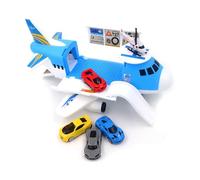 Airplane Toy Playset For Kids - Transport Cargo Plane With Cars Helicopter And Accessories - Aeroplane Toy Vehicle Playset For Boys And Girls Age 3+