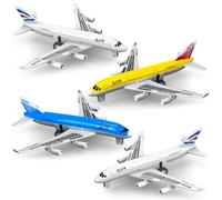 Airplane Toys, Metal Plane Pull Back Airplane Toys for 3 4 5 6 Years Old Boys Girls, Die Cast Aircraft Plane Models, Kids' Play Vehicles Aeroplane Airplanes for Kids Birthday Gifts