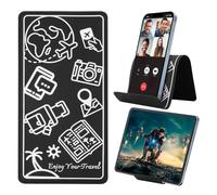 Airplane Travel Essentials for Flying Flex Flap Cell Phone Holder &Flexible Stand for Flying, Traveling, in-Flight, Zoom Video Calls, Books - Airplane Travel Essential