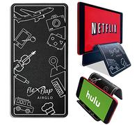 Airplane Travel Essentials for Flying Flex Flap Cell Phone Holder & Flexible Tablet Stand for Desk, Bed, Treadmill, Home & in-Flight Airplane Travel Accessories - Travel Must Haves Cool Gadgets