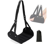 Airplane Travel Foot Hammock: Adjustable and Portable, Folding Design for Comfortable Leg Support, Ideal for Long Flights, Lightweight and Easy to Use
