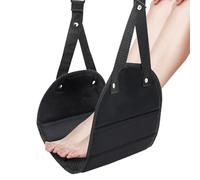 Airplane Travel Standing Square - Adjustable Leg Hammock with Support Straps, Portable Long Footrest | Ideal Travel Accessory to Improve Circulation