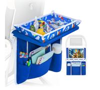 Airplane Tray Table Cover with Pocket Organizer & Tablet Pocket, Kids 1-5 | Snack/Toy Pockets, Easy Setup, Fits Tablets up to 13", for Planes, Trains, High Chairs & Car Seats, Toddler Travel Essentials