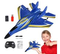 Airplane with Remote Control - 11.42 Inch Waterproof Double Engine Flying Toy with 2.4GHz Replaceable Remote Battery, RC Aircraft | LED Aircraft - For Outdoor Beginners,