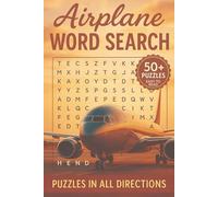 Airplane Word Search : 50+ puzzles easy to read : puzzles in all directions: 55 Aviation-Themed Puzzles with Solutions | Fun for Travel & Gifts | 16X9 Inches, 110 Pages (LexiQuest Series)
