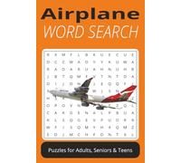 Airplane Word Search Puzzle Book for Adults and Teens: Packed with 50+ Easy-to-Read Military Word Searches on Fighter Jets, Air Combat, and Aviation ... Gift for Holidays, Travel, and Relaxation