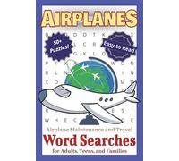 Airplane Word Search Puzzle Book: Word Searches with Easy to Read Print about Airplane Travel, Airplane Maintenance, Airplane Parts, and More | 6x9 ... Gift for Vacations, Holidays, and Free Times