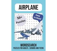 Airplane Word Search Puzzle Book: Word Searches with Easy to Read Print about Airplanes, Airline, Jets and More | 6x9 inches, 110 pages | 50+ Puzzles.... Gift for Vacations, Holidays and Free Times