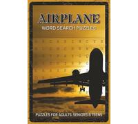 Airplane Word Search Puzzles: Word Search Puzzles with Easy to Read about Airplanes, Aviation, Flying and More | 6x9 inches, 110 pages, 55 Puzzles - Gift for Pilots, Travelers, Kids, Adults