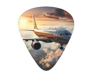 Airplanes are soaring Guitar picks in thin, medium, and thick sizes, 12-piece set, suitable for electric guitar and various instruments