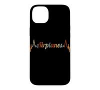 Airplanes Heartbeat Vintage ECG Cardiogram Retro Case for iPhone 14 Plus