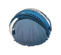 Airplanes Print Reusable Spa Salon Shower Cap For All Hair Lengths With Lining Elastic Band