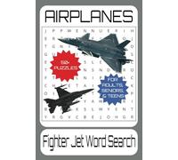 Airplanes Word Search Puzzle Book: Relaxing Word Searches About Airplanes, Fighter Jets, Pilots, Airports, and More | Easy-to-Read Print | Travel Size ... | 50+ Fun Puzzles for Vacations and Gifts