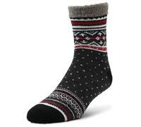 Airplus Double-Layer Cabin Socks with Aloe Vera Infused Thermal Lining & Anti-Slip Grip, Ultra Cosy Unisex Indoor Socks for Maximum Warmth & Comfort, Gray, UK Size 8-12